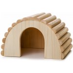 JK Animals Dřevěný domek JK iglu z masivu pro hlodavce 30 x 20 x 17 cm – Zboží Mobilmania