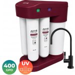 AKV RO TYTAN-400+UV Burgundy systém reverzní osmózy s vysokým výkonem 400 GPD s UV lampou – Hledejceny.cz
