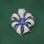Éternelle brož se zirkony Gianna B8120-X3463-1-390 stříbrná – Zboží Dáma