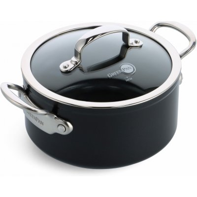 GreenPan BARCELONA PRO kastrol 20 cm s poklicí, černá CC005333-001 – Hledejceny.cz