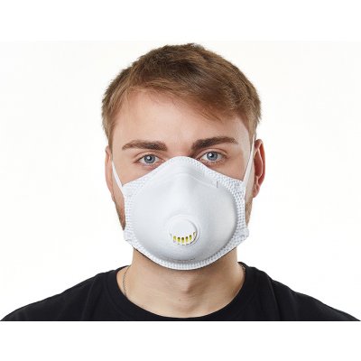 Mezorrison 10x Prémiový respirátor FFP3 Bílý s ventilem – Zboží Dáma
