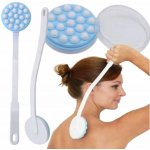 Sundo Aplikátor mýdla nebo krému se zásobníkem a zahnutou rukojetí Bílá modrá – Hledejceny.cz