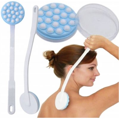 Sundo Aplikátor mýdla nebo krému se zásobníkem a zahnutou rukojetí Bílá modrá – Hledejceny.cz