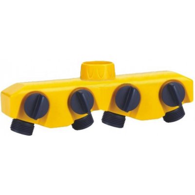 DAYE PROFI Garden Profi rozdělovač zahradních hadic čtyřcestný 4 x 3/4" – Sleviste.cz