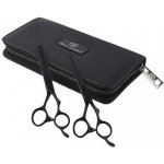 Olivia Garden Matt Black nůžek 5,75" a efilačních nůžek 6,35" – Zboží Mobilmania