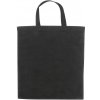 Nákupní taška a košík Bavlněná taška OEKO TEX s krátkýma ušima 140 g/m? černá