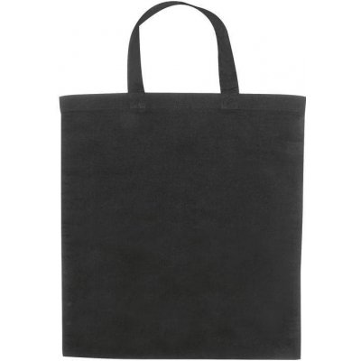 Bavlněná taška OEKO TEX s krátkýma ušima 140 g/m? černá – Zboží Mobilmania