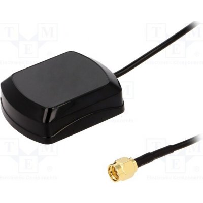 SR PASSIVES GPS-ANT042 Anténa; GPS; 3dBi; RHCP; magnet; 50Ω; 48x39x14mm; -40÷85°C; Dél: 3m – Sleviste.cz