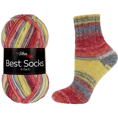 Vlna-hep Příze Best socks 4-fach - ponožková - vlna Best socks: 7342