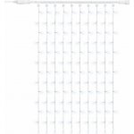 DECOLED Easy Fix LED světelný závěs venkovní 100 × 150 cm, ledově bílá, 150 diod, bílý kabel IP67, prodlužovací – Hledejceny.cz