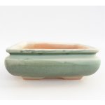 E-bonsai keramická bonsai miska 15,5 x 15,5 x 6 cm zelená – Zboží Dáma