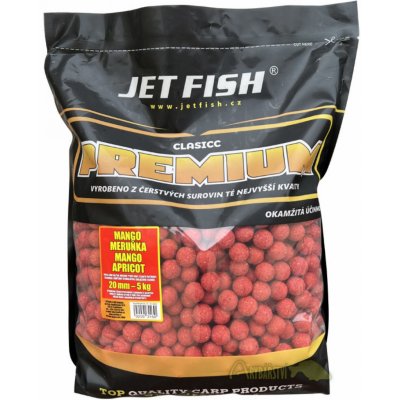 JET FISH Premium Clasic boilies 5kg 20mm mango meruňka