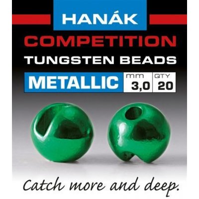 Hanák Competition Tungstenové Hlavičky Metallic Zelené 4,0 mm – Hledejceny.cz