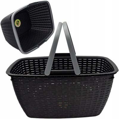 košík nákupní RATAN antracit 40x30x22 – Zboží Mobilmania