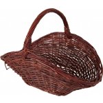HS Flamingo HSF15-074 Koš na dřevo proutěný oválný tmavý – Hledejceny.cz