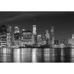 Weblux 94054059 Fototapeta papír Black and white New York City at night panoramic picture Černobílé New York City v noci panoramatický obrázek USA. rozměry 184 x 128 cm – Sleviste.cz