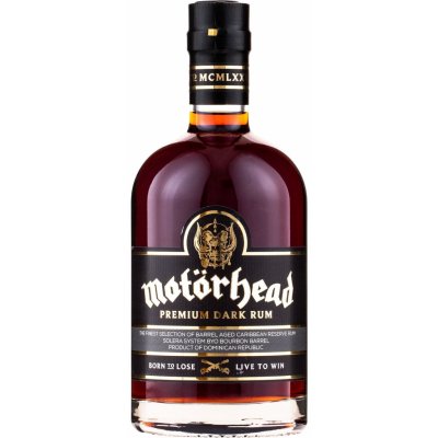 Motorhead Premium Dark Rum 40% 0,7 l (holá láhev) – Zboží Mobilmania