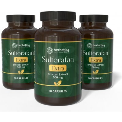 Herbatica Sulforafan EXTRA extrakt z brokolice 500 mg, 60 kapslí – Hledejceny.cz