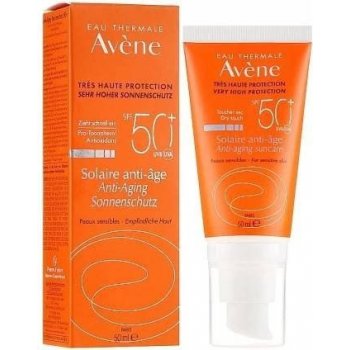 Avène Sun Anti-Age ochranný krém na obličej s protivráskovým účinkem SPF50+ 50 ml