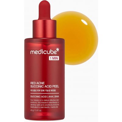 Medicube Red Acne Succinic Acid Peel Kyselinový peeling na nedokonalosti 40 g – Hledejceny.cz