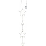 Dekorativní světelný LED řetěz výška 105 cm Star Trading Dew Drop Stars stříbrný – Hledejceny.cz