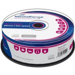 MediaRange CD-R 700MB 52x, cakebox, 25ks (MR201) – Zboží Živě
