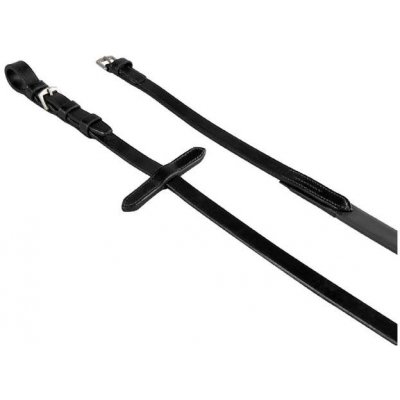 EQUESTRO Otěže Smooth Rubber black – Zboží Dáma
