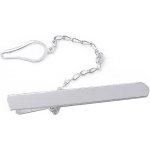 Zlatnictví-Zlatíčko kravatová spona s řetízkem 000.00002 stříbrná – Zboží Dáma