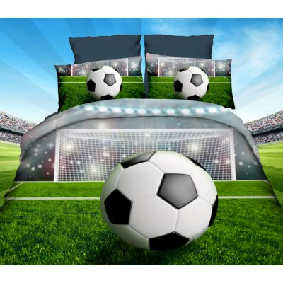 Xpose bavlna povlečení 3D povlečení FOTBAL 140x200 70x90 – Zboží Mobilmania