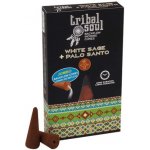 Tribal Soul Vonné kužely Tekoucí dým White Sage a Palo Santo 10 ks – Zbozi.Blesk.cz