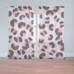 Sablio Záclony Růžový gepard: 2ks 150x250cm – Hledejceny.cz