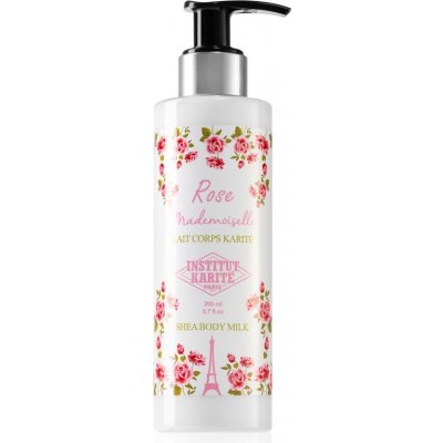 Institut Karité Paris Rose Mademoiselle Shea Body Milk hydratační tělové mléko s bambuckým máslem 200 ml – Hledejceny.cz