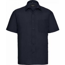 Russell Collection popelínová košile z polybavlny 65% polyester 35% bavlna Z935 námořní modrá