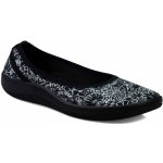 Aster balerinky strečové dámské sam black s květy Lyfit černé – Sleviste.cz