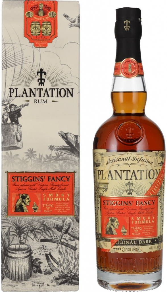 Plantation Stiggins Fancy Pineapple Smoky Formula LE 40% 0,7 l (holá láhev)