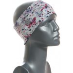 BajaDesign Jarní čelenka pro holky motýlci na šedé Velikost: M – Sleviste.cz