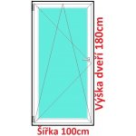 Soft Balkonové dveře otevíravé a sklopné Antracit struktura/bílá levé 100 x 180 cm – Hledejceny.cz