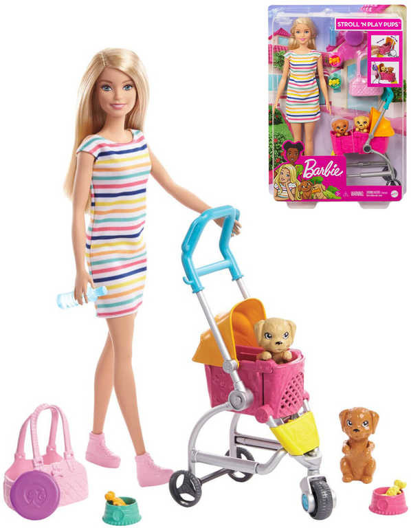 Barbie na vycházce s pejskem od 565 Kč - Heureka.cz