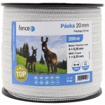 Páska pro elektrický ohradník šířka 20 mm bílá délka 200 m 0 45 Ω/m – Hledejceny.cz