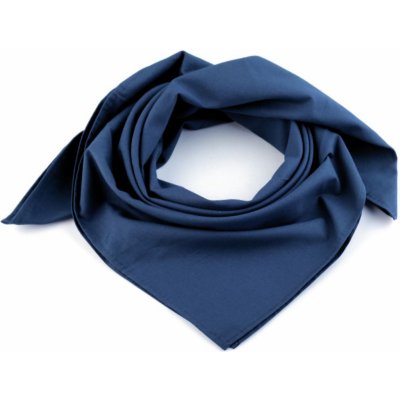 bavlněný šátek jednobarevný 7 213 modrá pařížská – Zboží Mobilmania