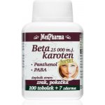 MedPharma Beta karoten 25 000 m.j. + PABA 107 tobolek – Hledejceny.cz