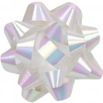 Rozeta dárková GIFT BOW iris bílá střední 8cm – Zboží Mobilmania