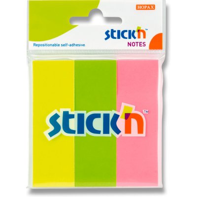 Záložky samolepicí, 76x25 mm, neonové barvy, 3 x 50 ks – Hledejceny.cz