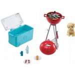 Mattel Barbie mini herní set s mazlíčkem grilování GRG76 – Zboží Mobilmania