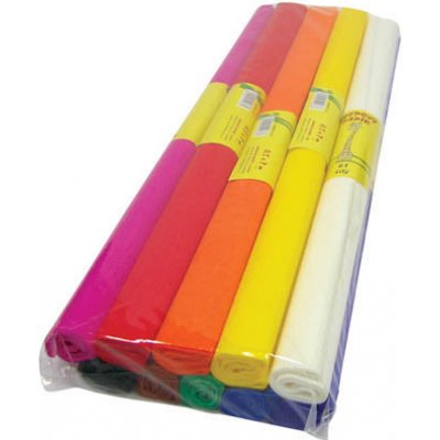Krepový papír sada 10 ks barevný mix – Zboží Mobilmania