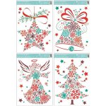 Okenní folie barevné obrázky z vloček 33,5x25,5cm – Hledejceny.cz