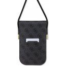 Pouzdro Guess PU 4G Metal Logo Script Phone Bag černé GUOWBP4SNSK