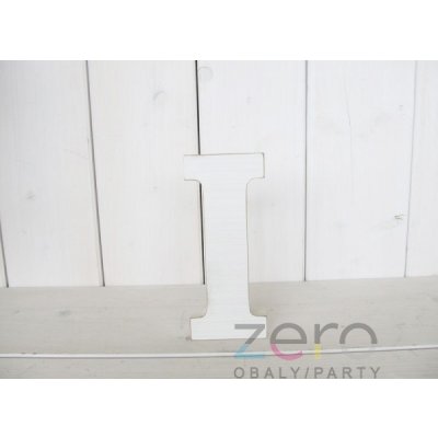 Abeceda dřevěná 'I' (18 cm) - bílá – Hledejceny.cz