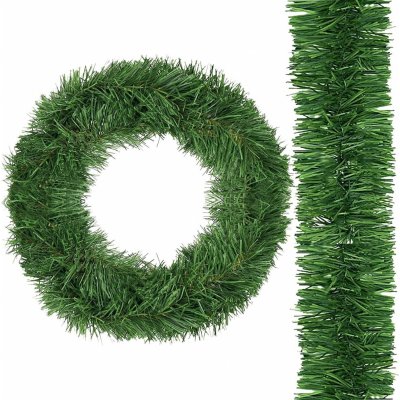 SPRINGOS Vánoční řetěz Girlanda z větviček 400 cm zelená CA0949-XG – Zboží Dáma
