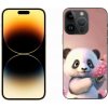 Pouzdro a kryt na mobilní telefon Apple mmCase Gelové iPhone 14 Pro Max - roztomilá panda